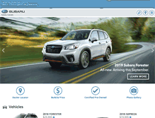 Tablet Screenshot of m.subaru.ca